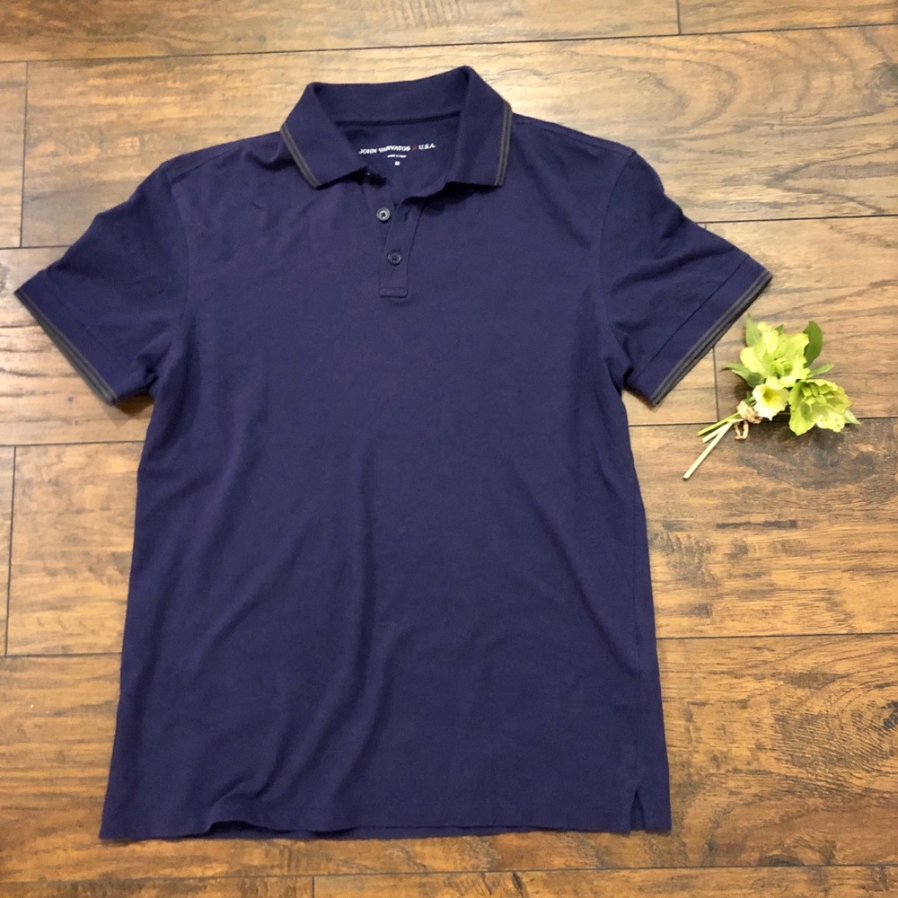 JOHN VARVATOS Purple Polo Medium (M)